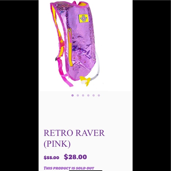 Dan-Pak Handbags - Danpak retro raver pink hydration bag NWT SOLDOUT